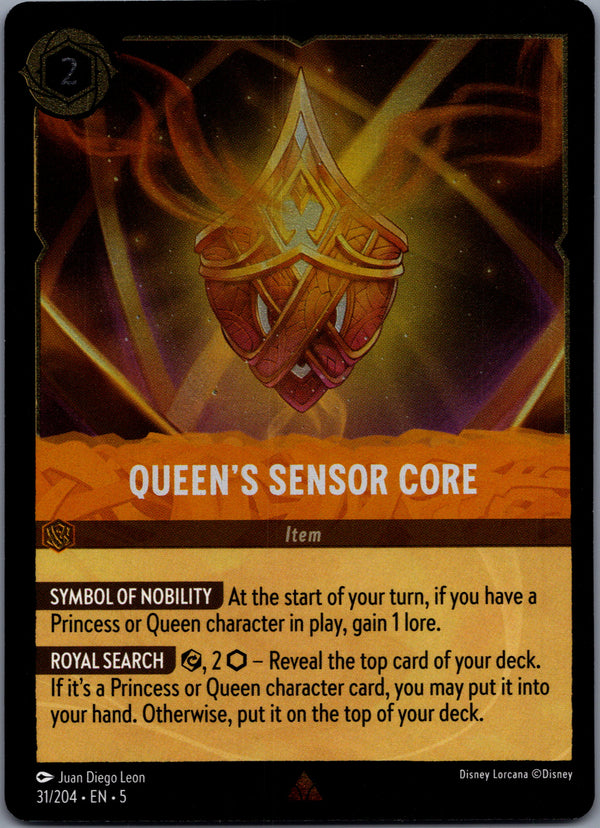 031 Queen's Sensor Core [Foil] Shimmering Skies Rare NM