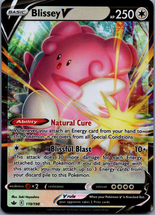 119 Blissey V Chilling Reign Holo Rare V NM