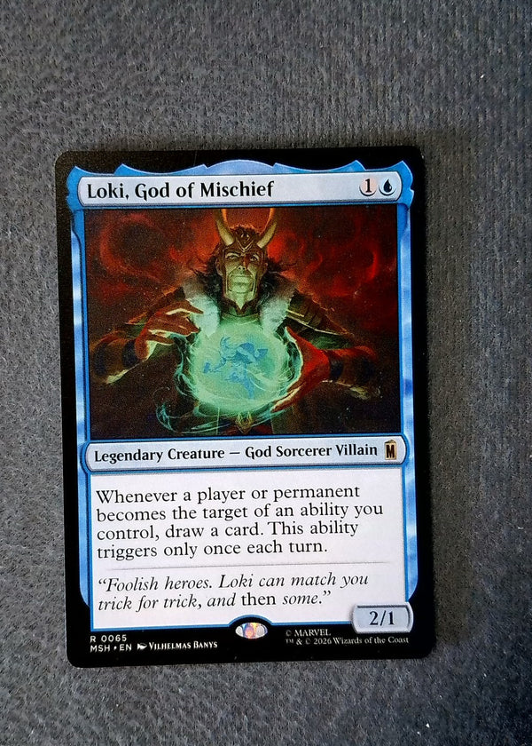 065 Loki, God of Mischief Marvel Super Heroes Rare Normal NM