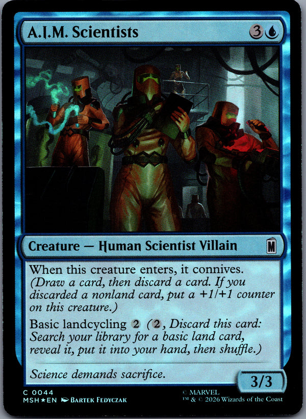044 A.I.M. Scientists [Foil] Marvel Super Heroes Common Foil NM