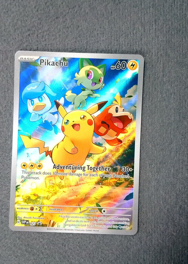 027 Pikachu SV Black Star Promos Promo NM