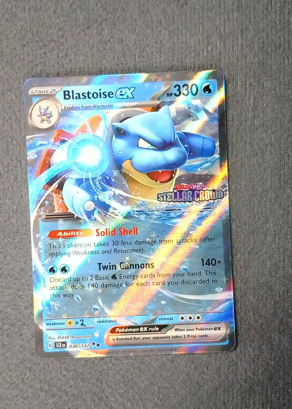030 Blastoise Ex [Stamped] Stellar Crown Double Rare NM