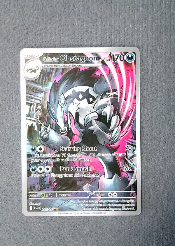 245 Galarian Obstagoon Ascended Heroes Illustration Rare NM