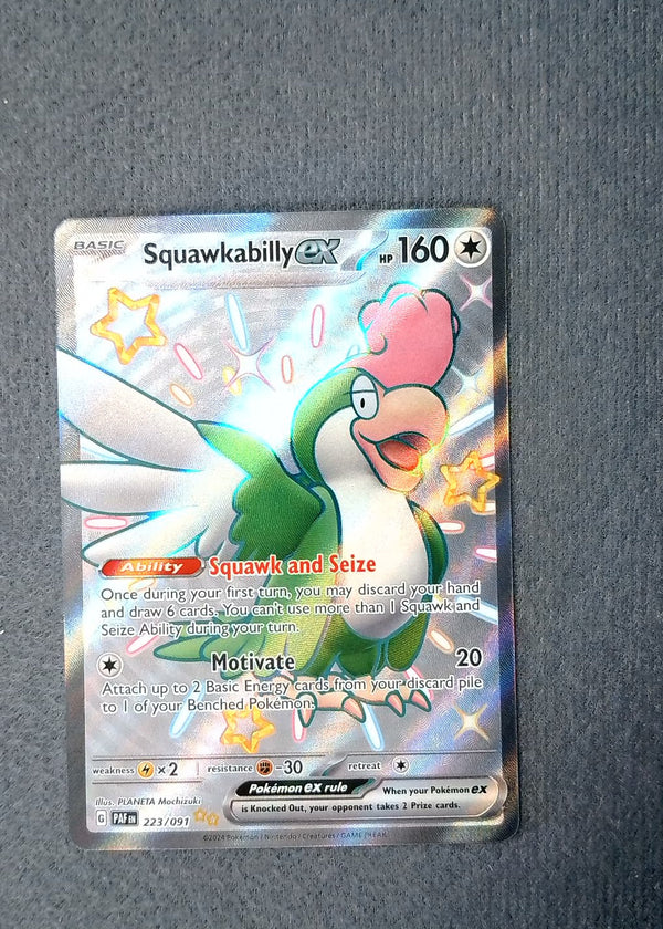 223 Squawkabilly ex Paldean Fates Shiny Ultra Rare NM