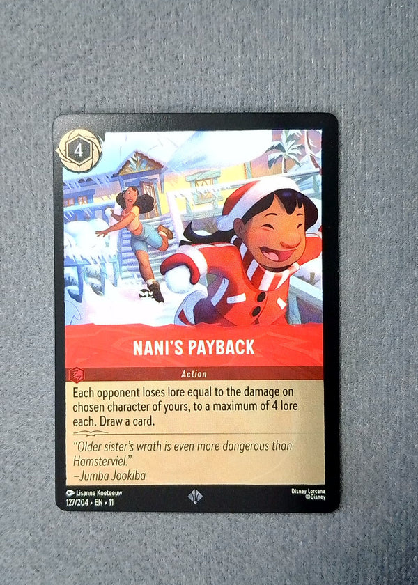 127 Nani's Payback [Foil] Winterspell Super Rare NM