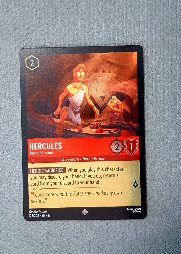 123 Hercules - Young Rescuer [Foil] Wilds Unknown Super Rare NM