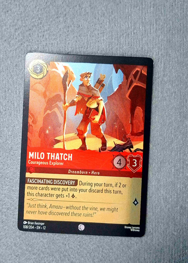 108 Milo Thatch - Courageous Explorer [Foil] Wilds Unknown Common NM