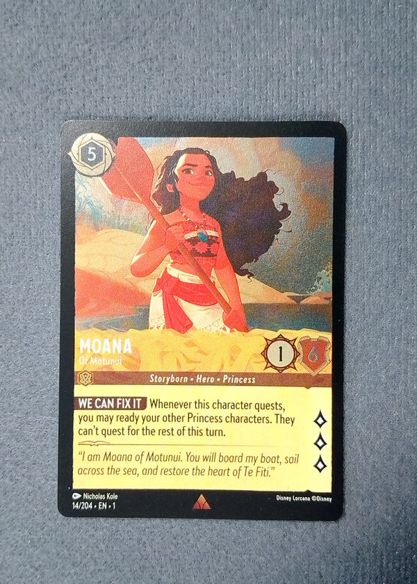 014 Moana - Of Motunui [Foil] The First Chapter Rare NM