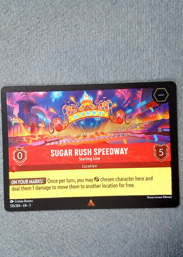 135 Sugar Rush Speedway - Starting Line [Foil] Shimmering Skies Rare NM