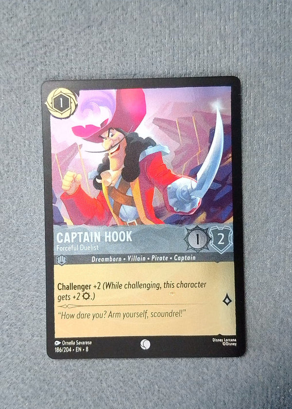 186 Captain Hook - Forceful Duelist [Foil] Reign of Jafar Common NM