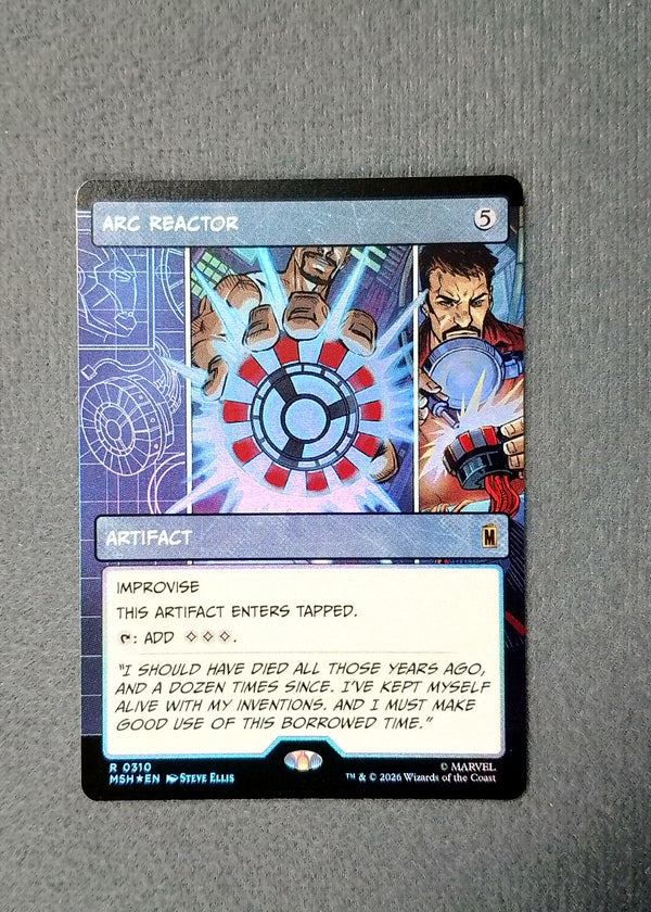 310 Arc Reactor [Foil] Marvel Super Heroes Rare Foil NM