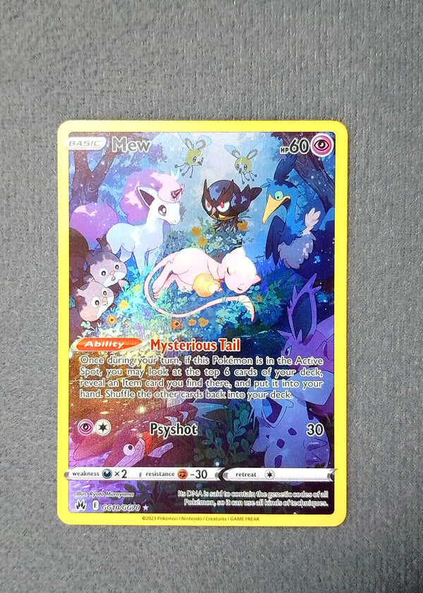 GG10 Mew Crown Zenith Rare Holo NM