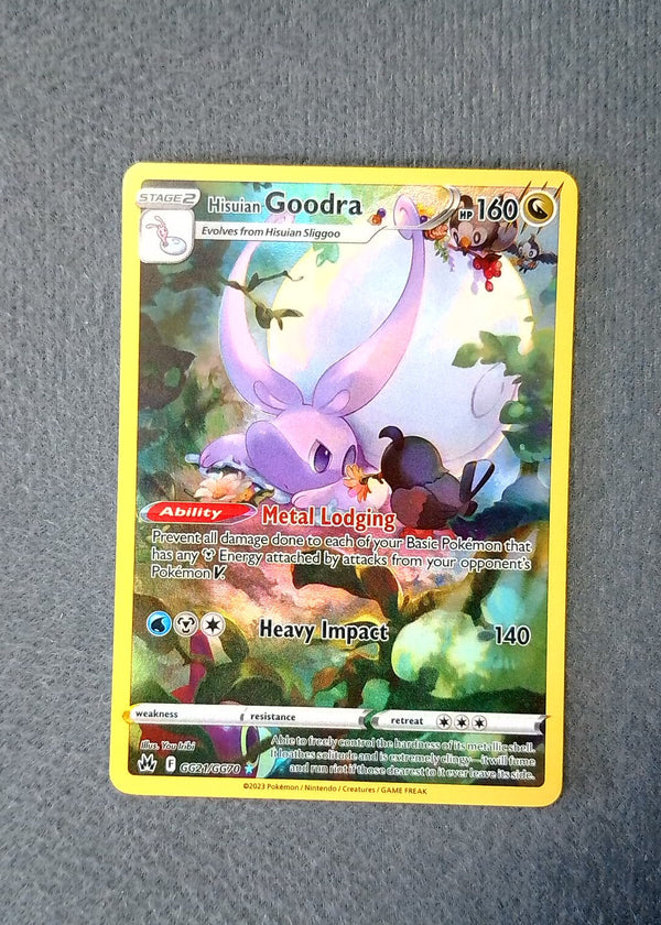 GG21 Hisuian Goodra Crown Zenith Rare Holo NM
