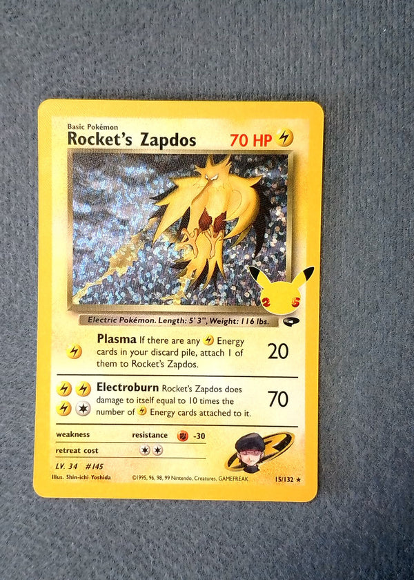 015 Rocket's Zapdos Celebrations -- NM