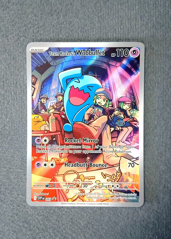 203 Team Rocket's Wobbuffet SV Black Star Promos Promo NM