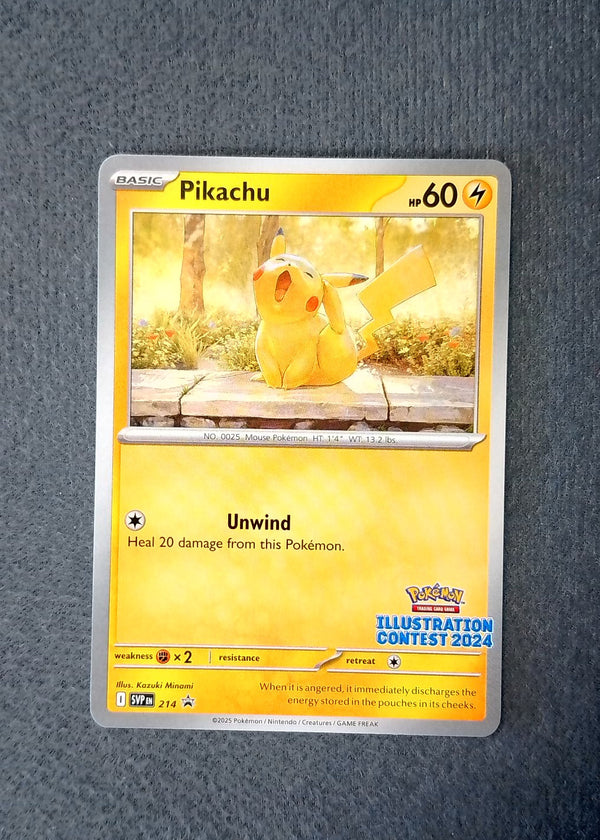 214 Pikachu [Illustration Contest 2024] SV Black Star Promos Promo NM