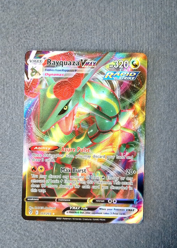 111 Rayquaza VMAX Evolving Skies Holo Rare VMAX NM