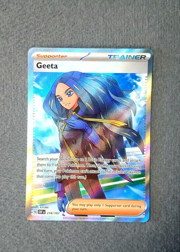 218 Geeta Obsidian Flames Ultra Rare NM
