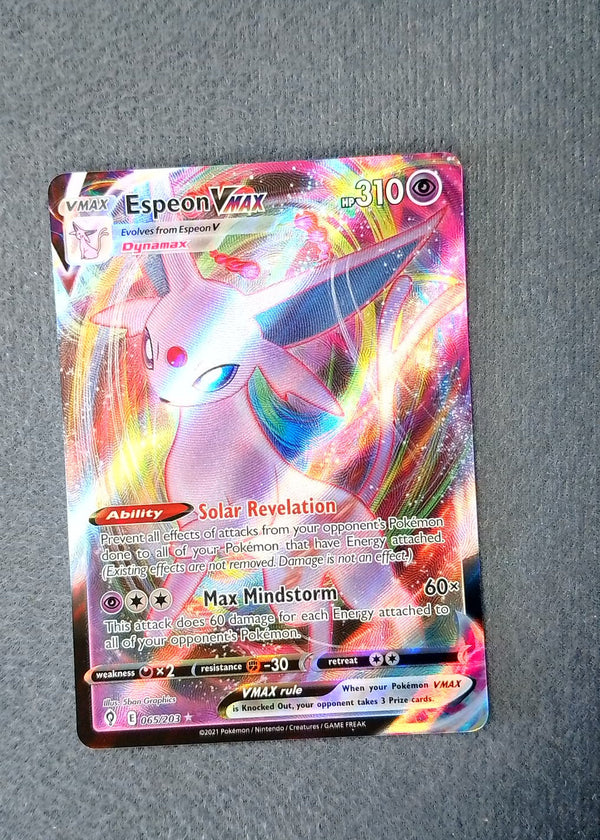 065 Espeon VMAX Evolving Skies Holo Rare VMAX NM