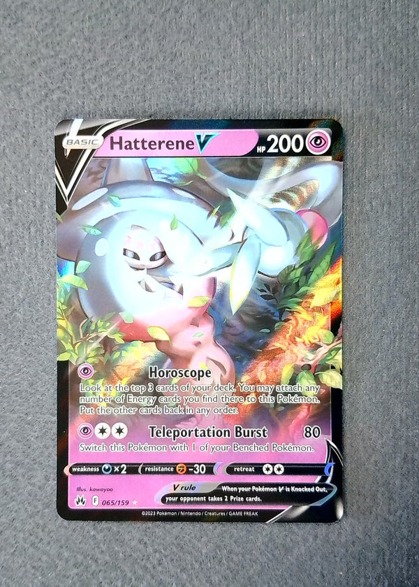 065 Hatterene V Crown Zenith Holo Rare V NM