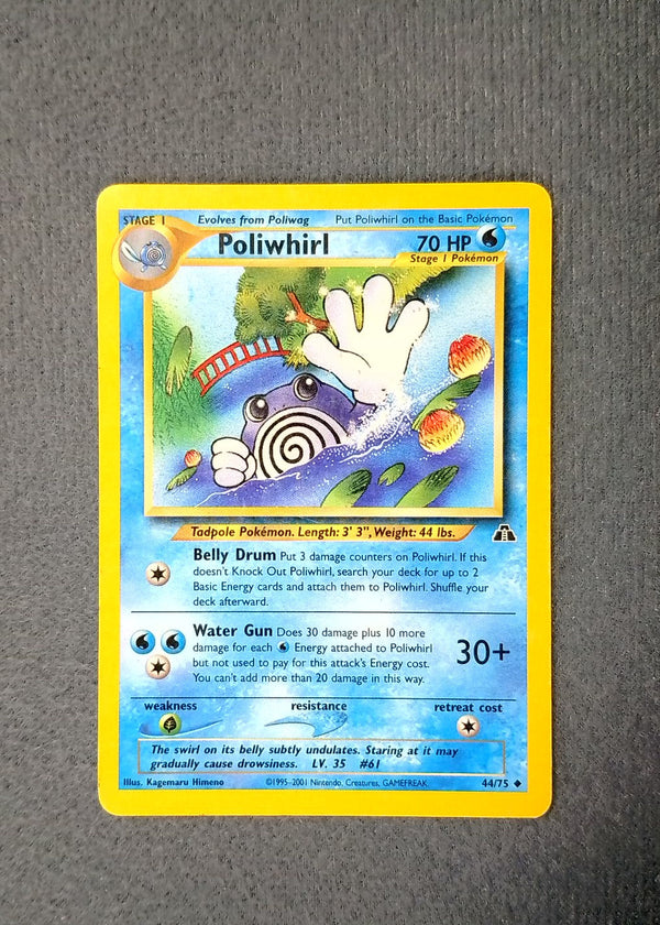 044 Poliwhirl Neo Discovery Uncommon HP