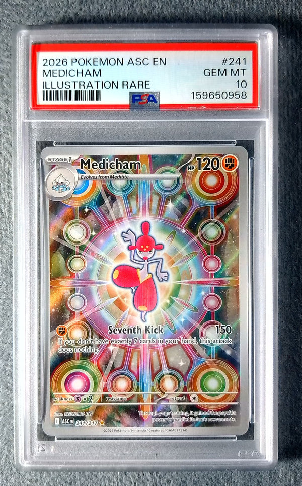 241 Medicham Ascended Heroes Illustration Rare PSA 10