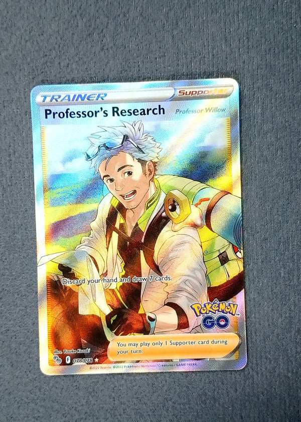 078 Professor's Research: Professor Willow Pokemon GO Rare Ultra NM