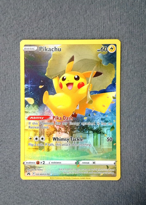 GG30 Pikachu Crown Zenith Rare Holo NM