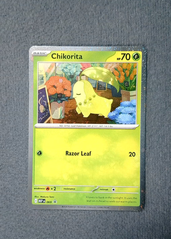 069 Chikorita [Cosmos Holo] ME Black Star Promos Promo NM