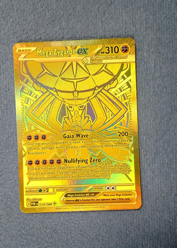 124 Mega Zygarde ex Perfect Order Mega Hyper Rare NM