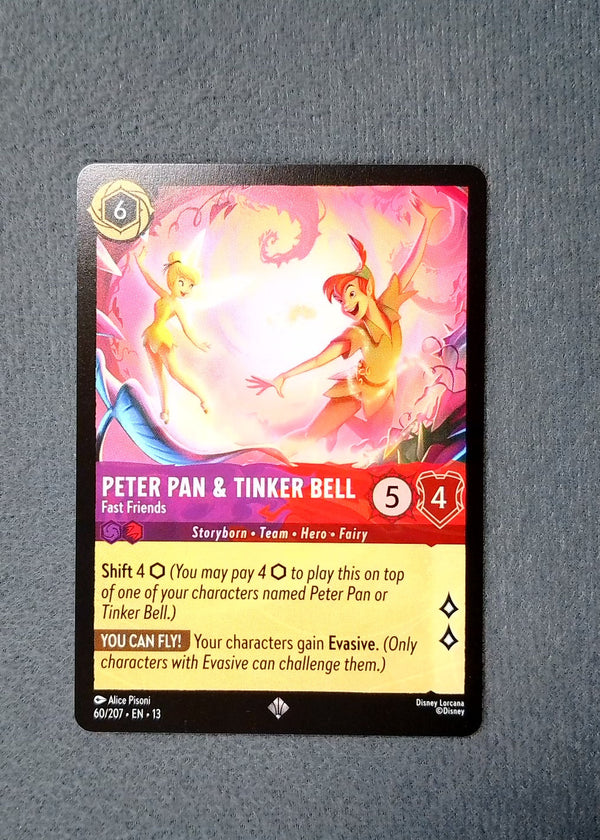 060 Peter Pan & Tinker Bell - Fast Friends Attack of the Vine! Super Rare NM