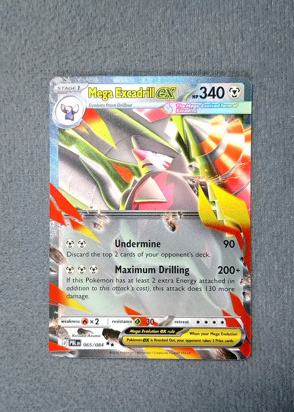 065 Mega Excadrill ex Pitch Black Double Rare NM
