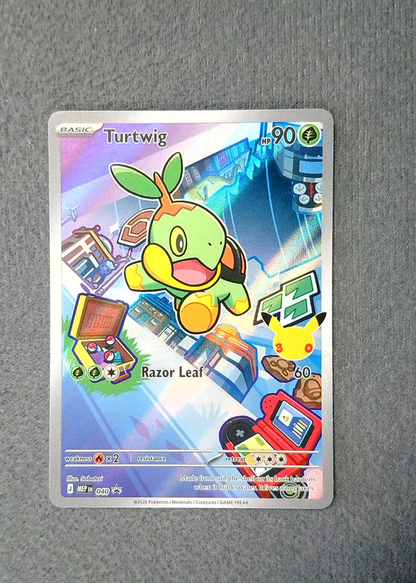 040 Turtwig [30th Anniversary] ME Black Star Promos Promo NM