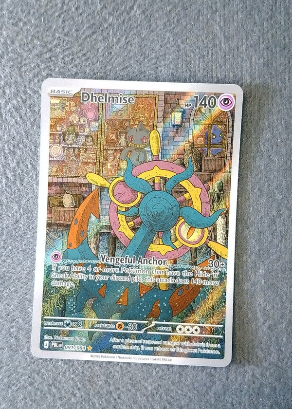 091 Dhelmise Pitch Black Illustration Rare NM