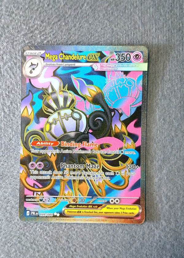 099 Mega Chandelure ex Pitch Black Ultra Rare NM