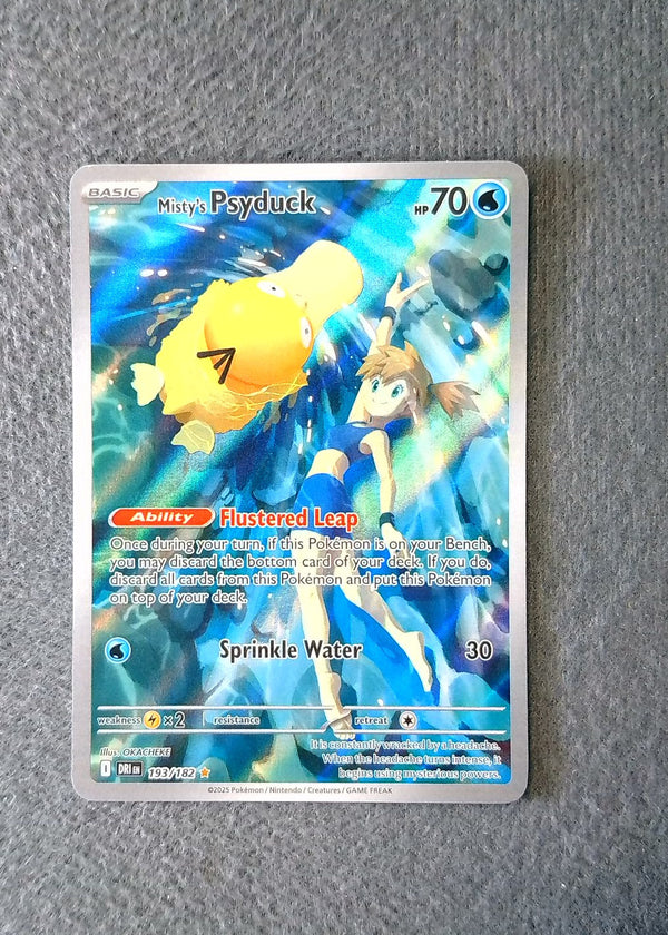193 Misty's Psyduck Destined Rivals Illustration Rare NM