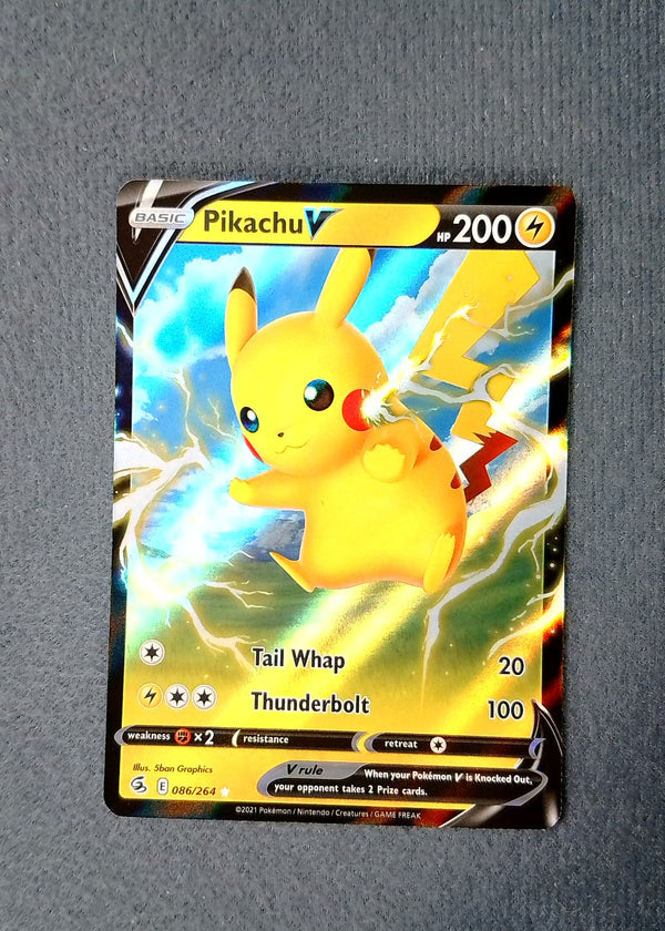 086 Pikachu V Fusion Strike Holo Rare V NM