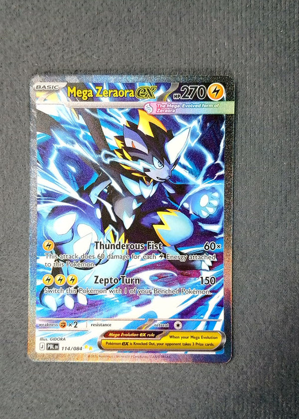 114 Mega Zeraora ex Pitch Black Special Illustration Rare NM