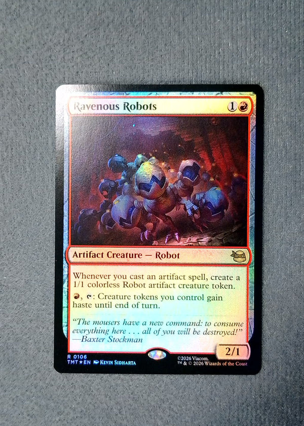 106 Ravenous Robots [Foil] Teenage Mutant Ninja Turtles Rare Foil NM
