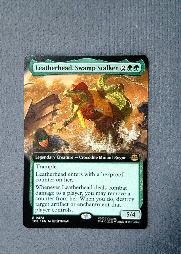 272 Leatherhead, Swamp Stalker Teenage Mutant Ninja Turtles Rare Extended Art NM