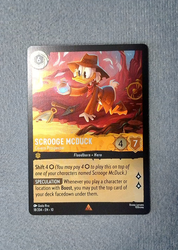 018 Scrooge McDuck - Cavern Prospector [Foil] Whispers in the Well Rare NM