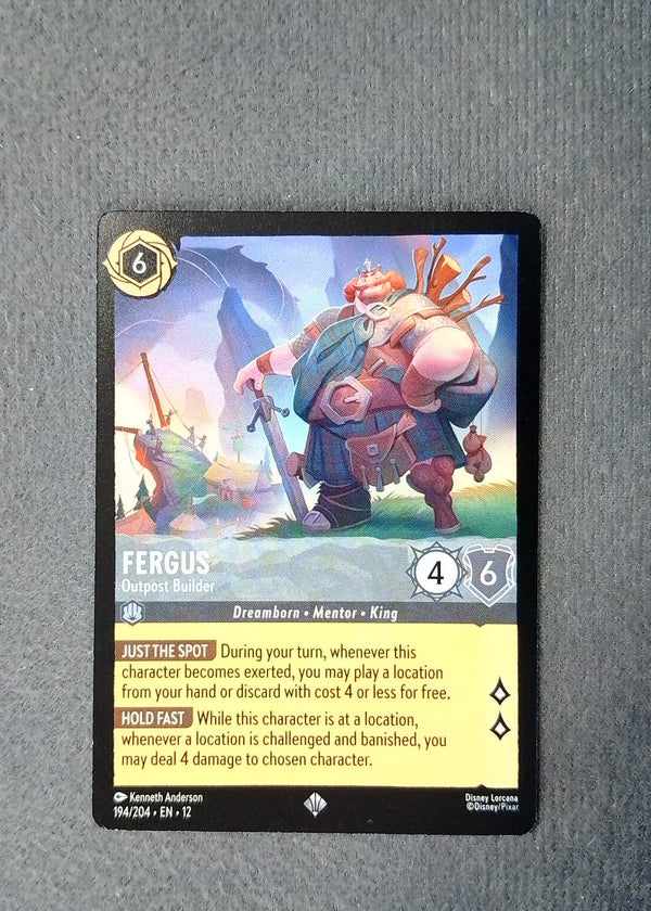 194 Fergus - Outpost Builder Wilds Unknown Super Rare NM