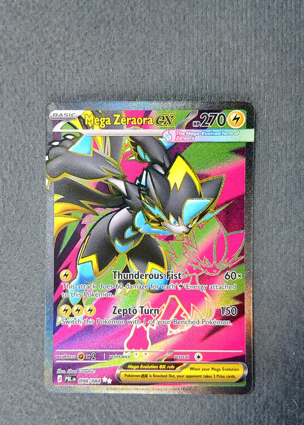 098 Mega Zeraora ex Pitch Black Ultra Rare NM