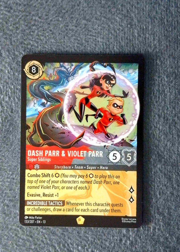 133 Dash Parr & Violet Parr - Super Siblings Attack of the Vine! Legendary NM
