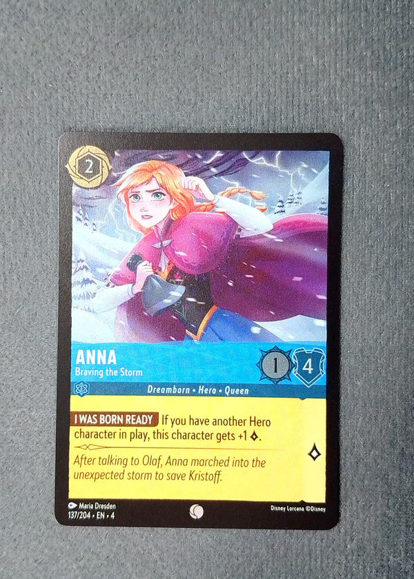 137 Anna - Braving the Storm [Foil] Ursula's Return Common NM