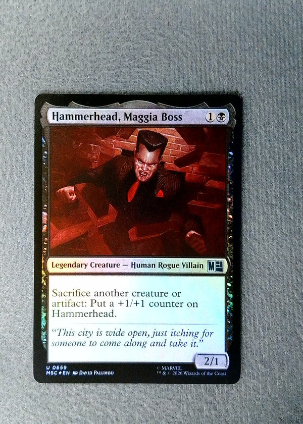 659 Hammerhead, Maggia Boss [Foil] Marvel Super Heroes Commander Uncommon Foil NM