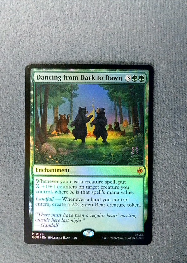 123 Dancing from Dark to Dawn [Foil] The Hobbit Mythic Foil NM