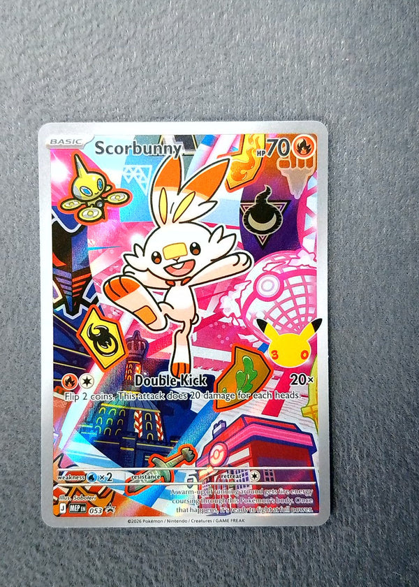 053 Scorbunny [30th Anniversary] ME Black Star Promos Promo NM