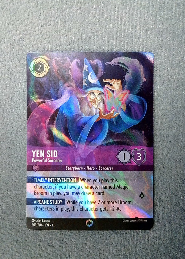 209 Yen Sid - Powerful Sorcerer Ursula's Return Enchanted NM