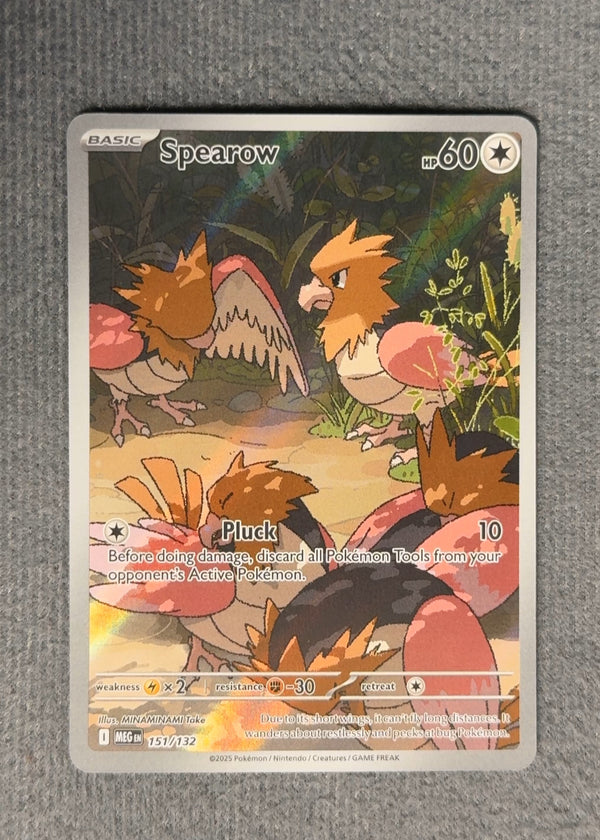 151 Spearow Mega Evolution Illustration Rare NM